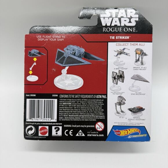 Star Wars Rogue One The Striker Includes Flight Stand By Hot wheels Starships - Picture 5 of 6